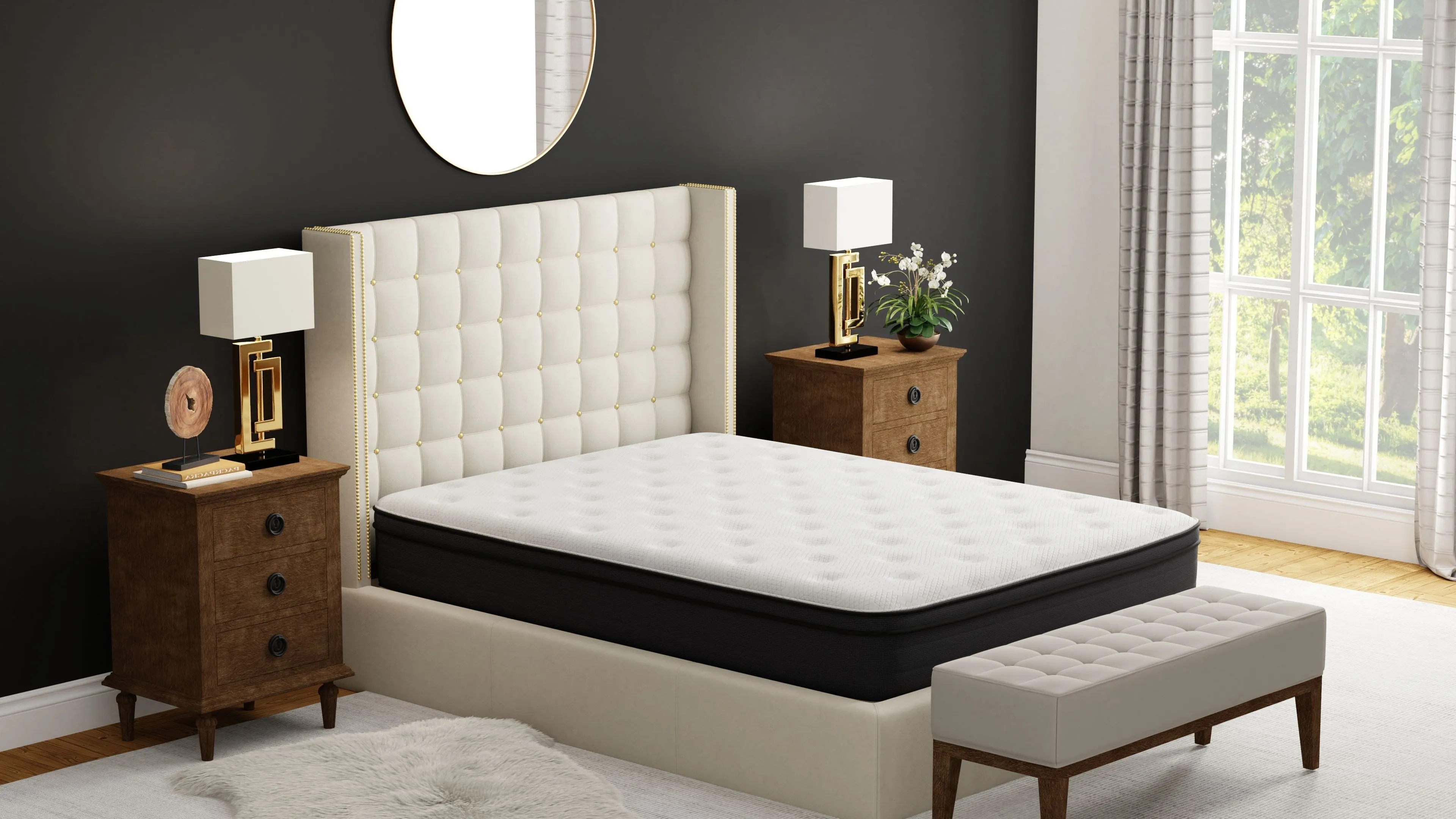 12" Euro Top Hybrid Memory Foam Mattress by Couch.com
