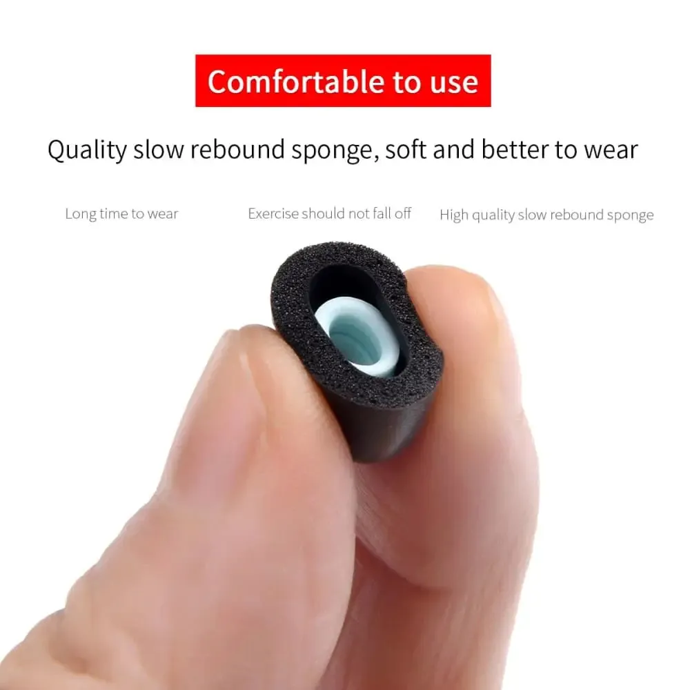 4pcs Anti-drop Noise Reduction Memory Foam Ear Tips for Edifier X3 Tws Earphones