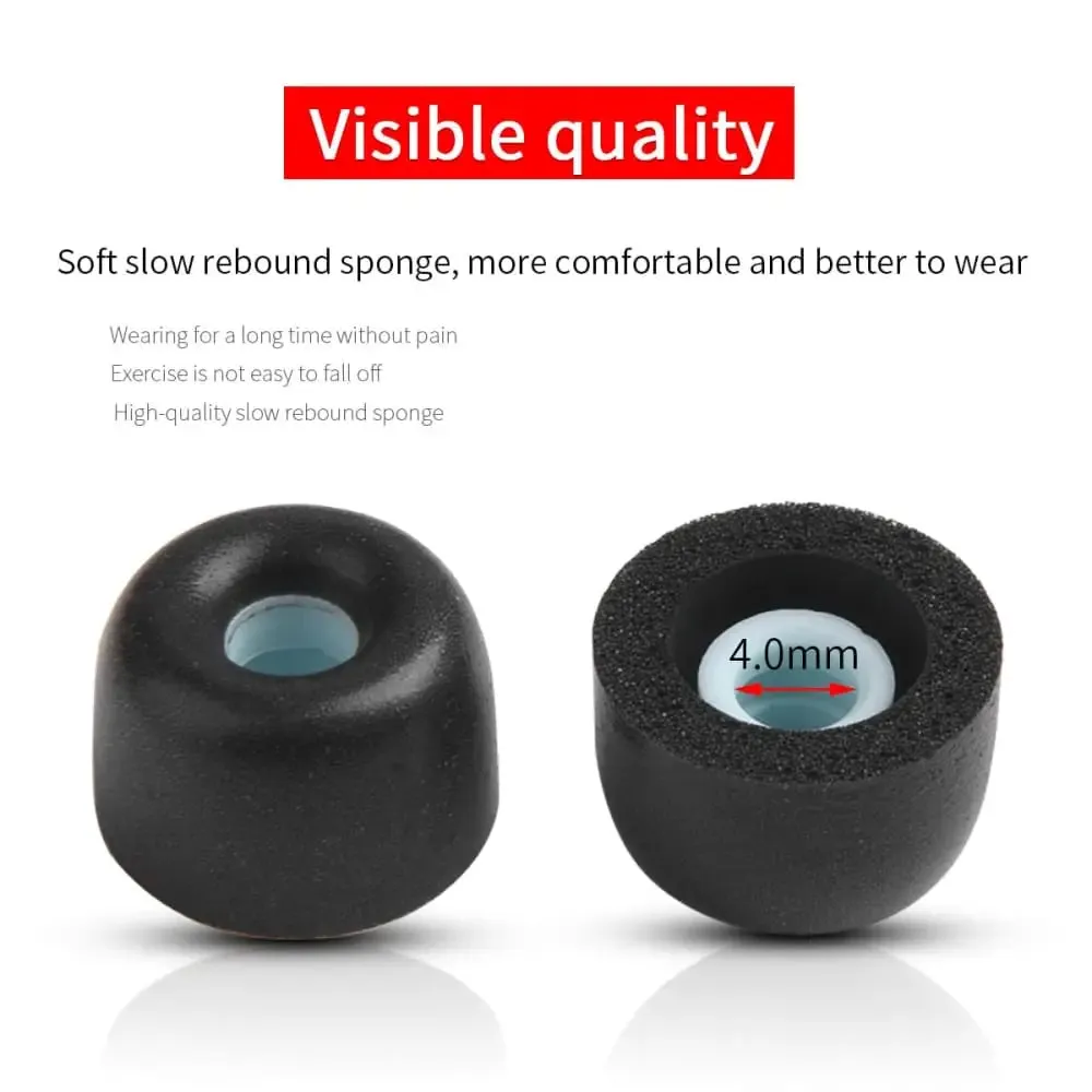 4pcs Anti-drop Noise Reduction Memory Foam Ear Tips for Edifier X3 Tws Earphones