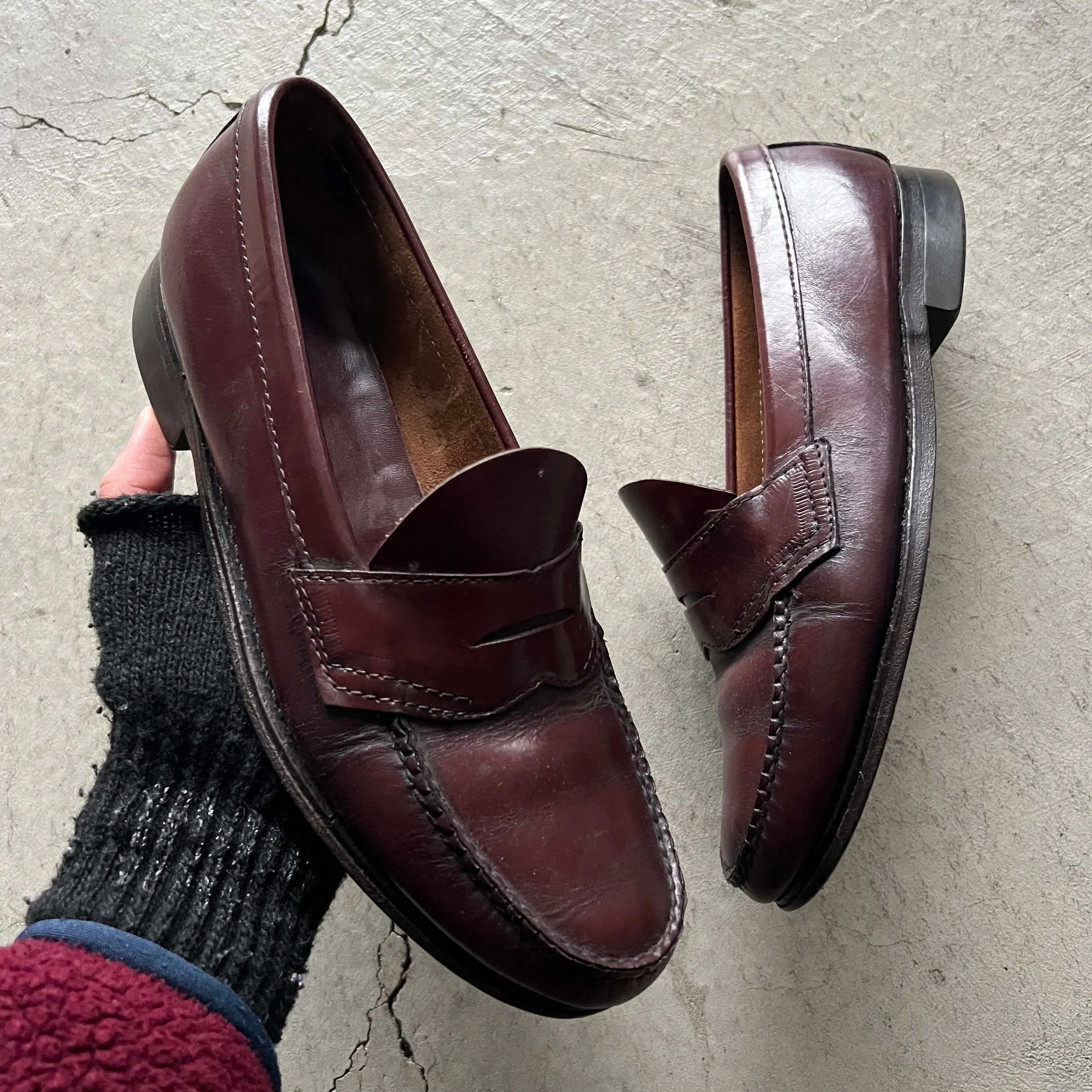 90s GH Bass Weejun Leather Penny Loafers- M's 8.5, W's 10