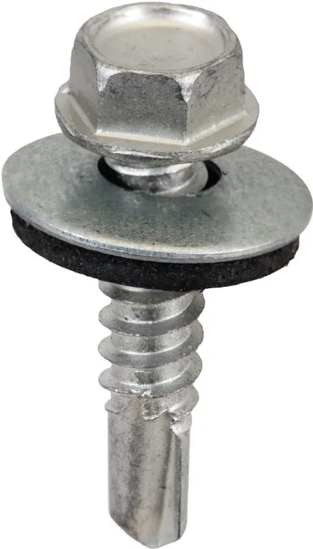 Acorn International SW-MM121G250 Screw, #12 Thread, Hex Drive, Self-Drilling, Self-Tapping Point, Galvanized Steel, 250/BAG :BAG: QUANTITY: 1