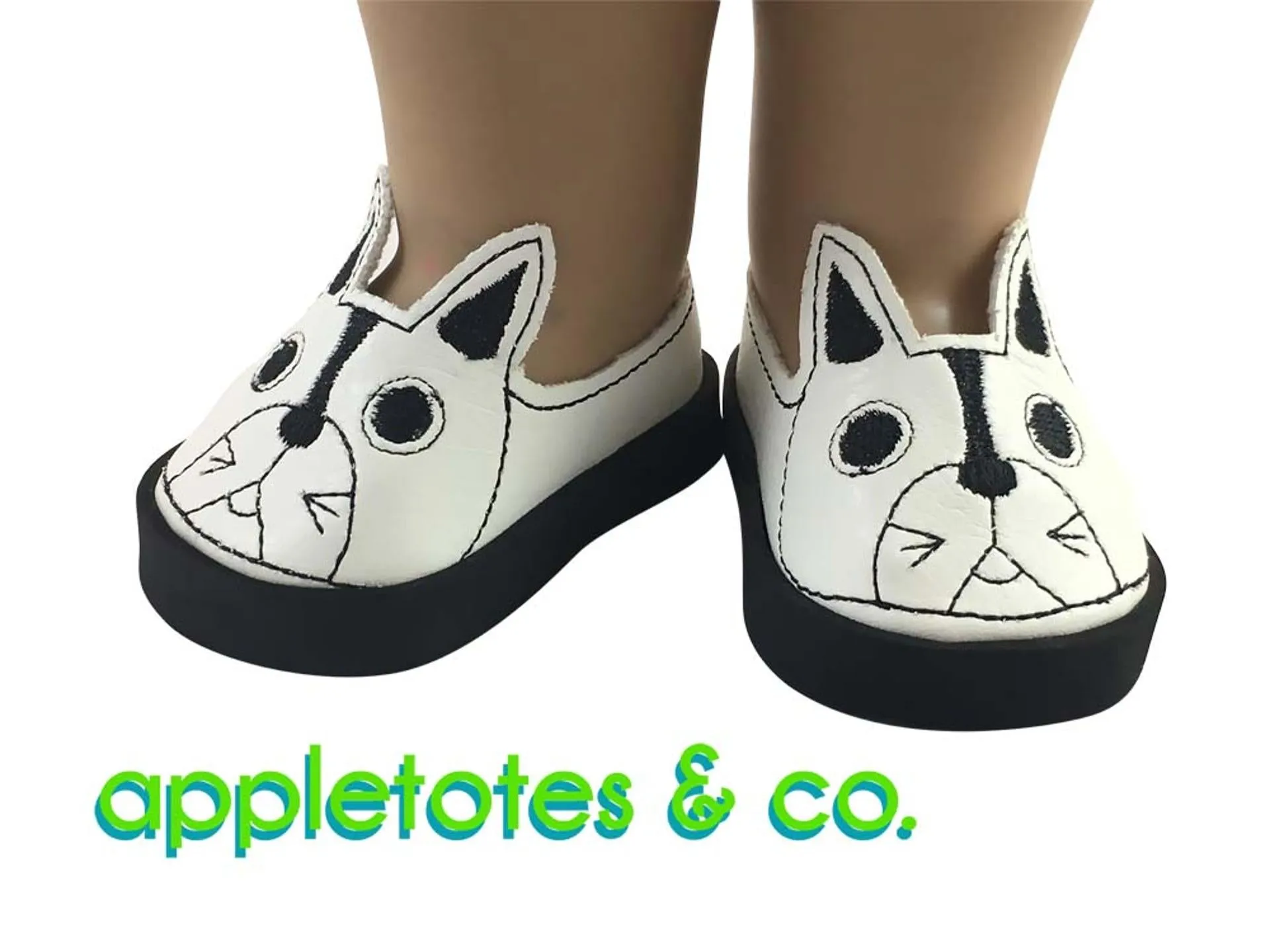 Animal Flats Collection ITH Embroidery Patterns for 18" Dolls