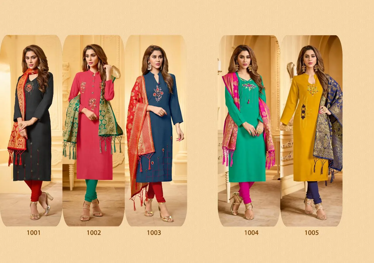 Avc Launched Kanichipuram Stall Cotton Casual Wear Salwar Suits