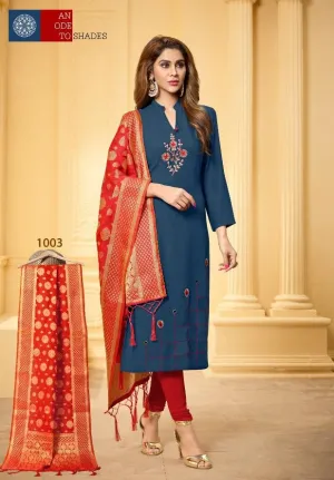Avc Launched Kanichipuram Stall Cotton Casual Wear Salwar Suits