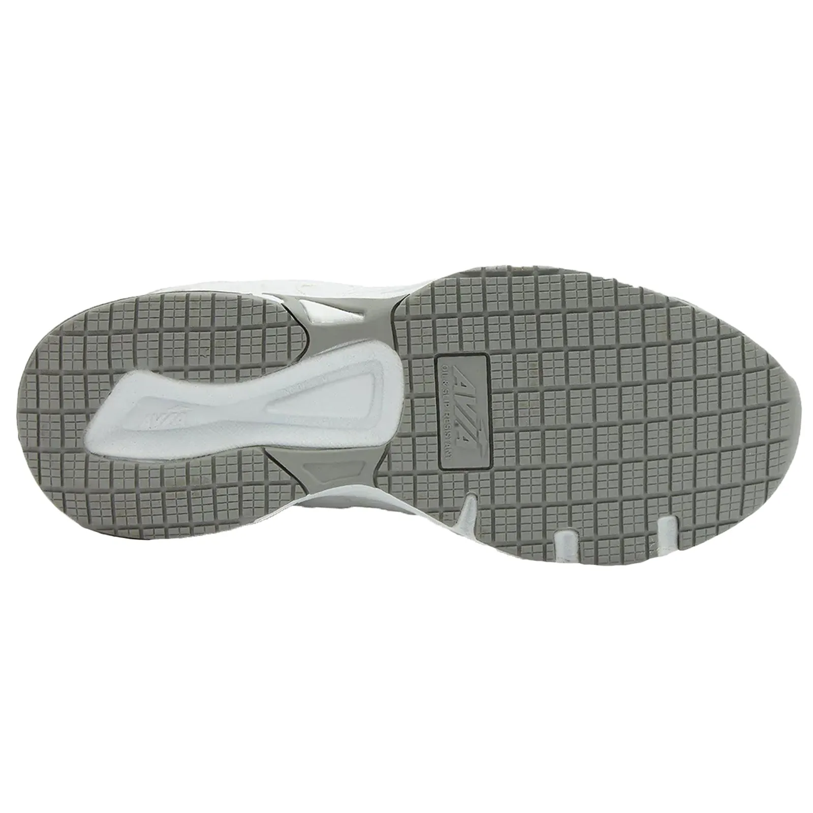 Avia Men's A1440MWSV Avi-Union II White/Silver Slip Resistant Work Shoes