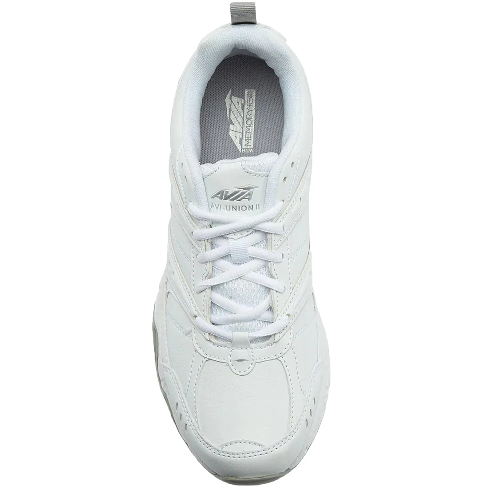 Avia Men's A1440MWSV Avi-Union II White/Silver Slip Resistant Work Shoes