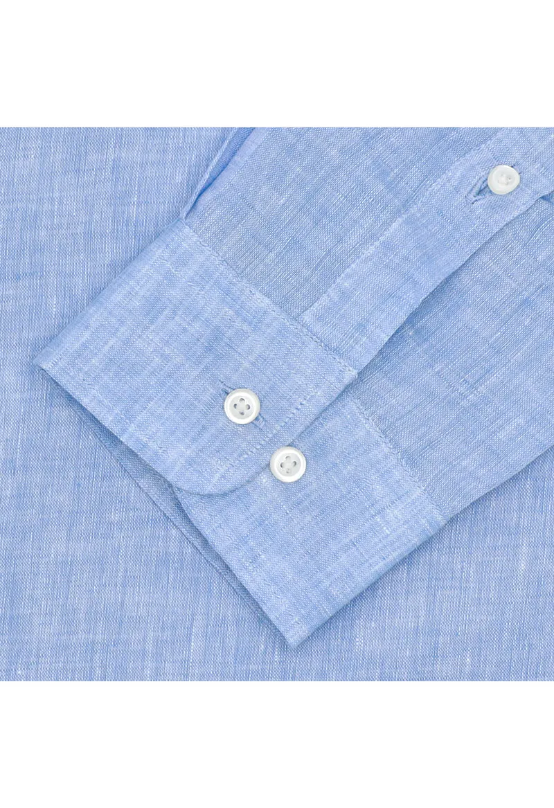 Baby blue Linen shirt - 032250- 04