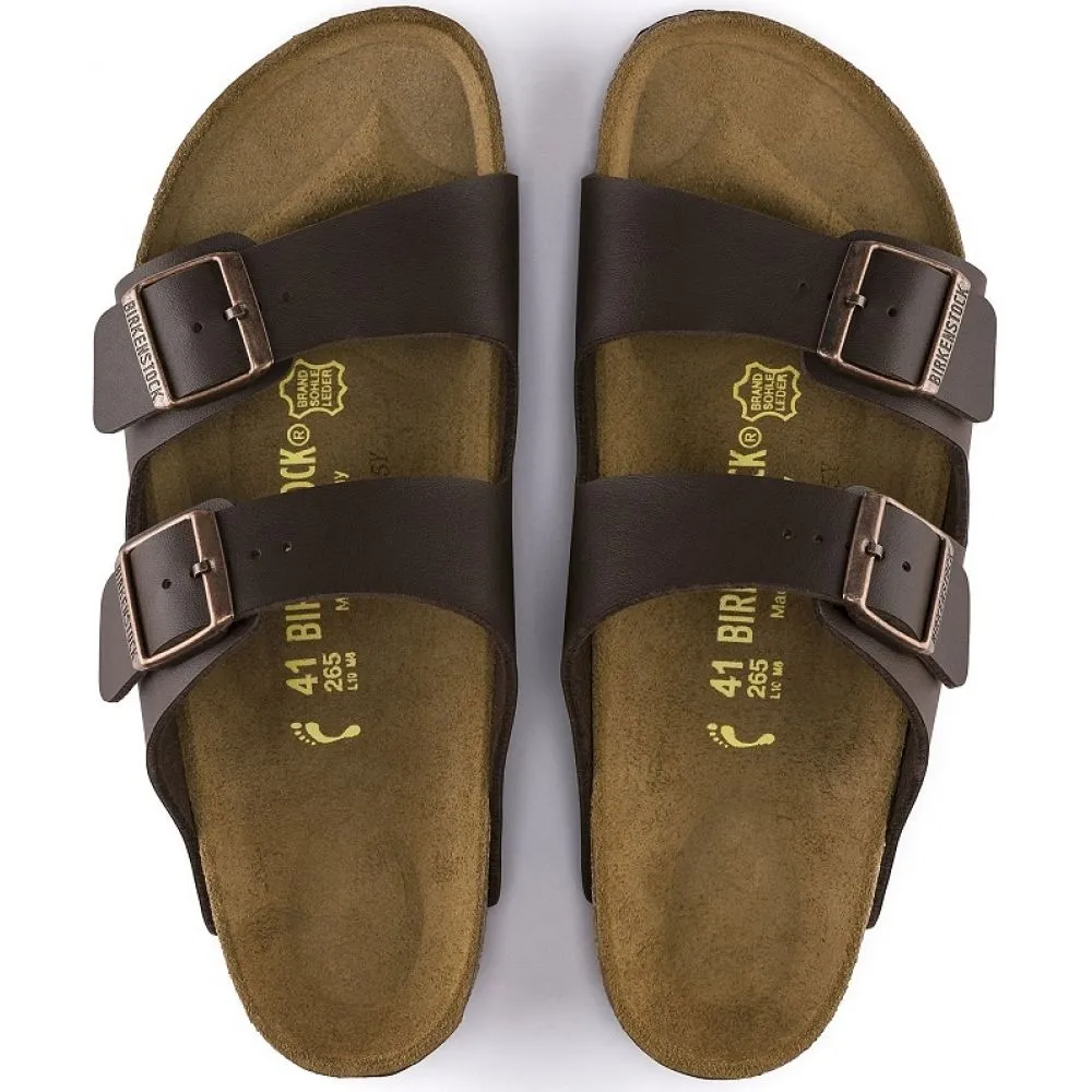 Birkenstock Arizona Birko-Flor in Dark Brown