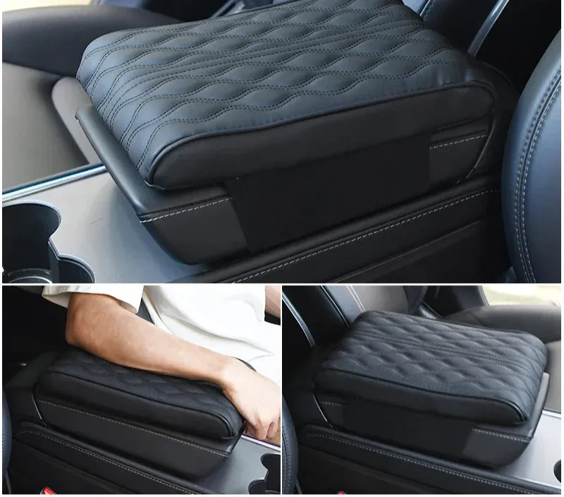Car Armrest Box Pads Memory Foam Protection Covers For Center Console Interior Accessories