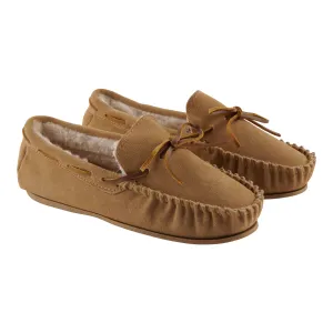 Carisma Women's Suede Moccasins, Tan