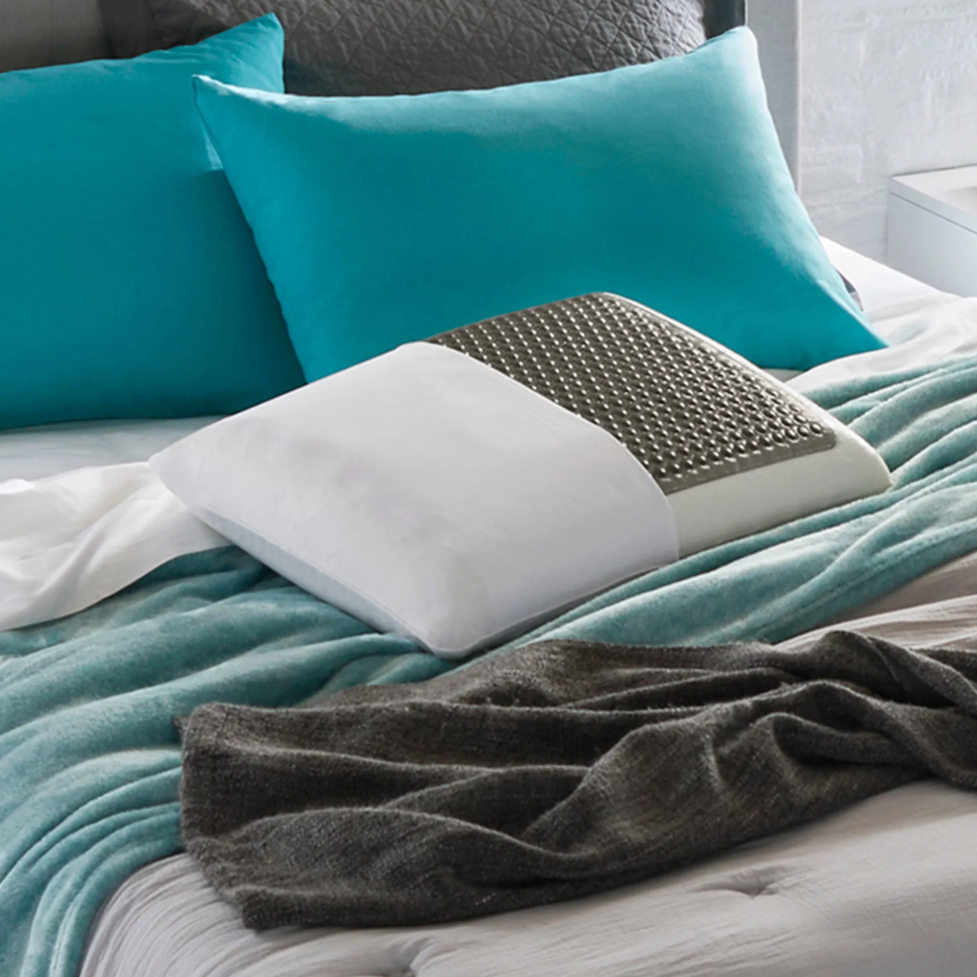 Charcoal Gel Memory Foam Pillow