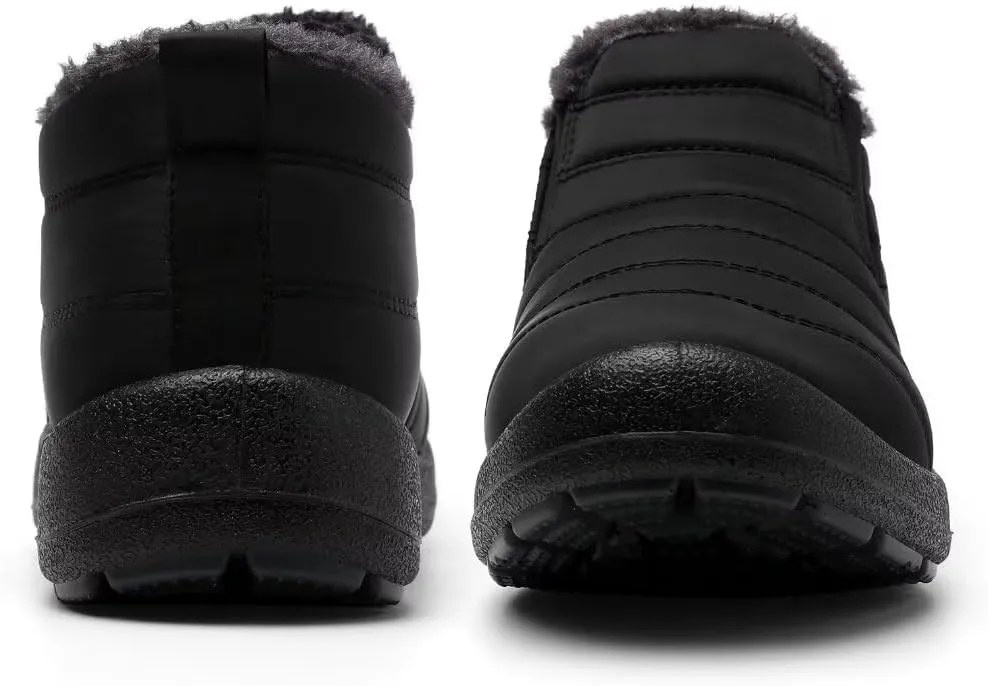 Cheval Winter Snow Boots for Women, Fur Lined Warm Ankle Booties, Outdoor Anti-slip Waterproof Comfortable Short Boot, Botas De Invierno Para Mujert