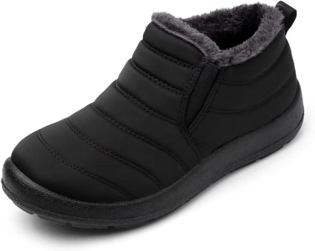 Cheval Winter Snow Boots for Women, Fur Lined Warm Ankle Booties, Outdoor Anti-slip Waterproof Comfortable Short Boot, Botas De Invierno Para Mujert