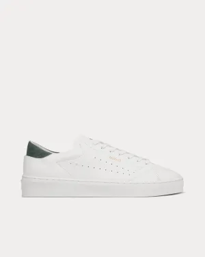Court Leather White / Green Low Top Sneakers
