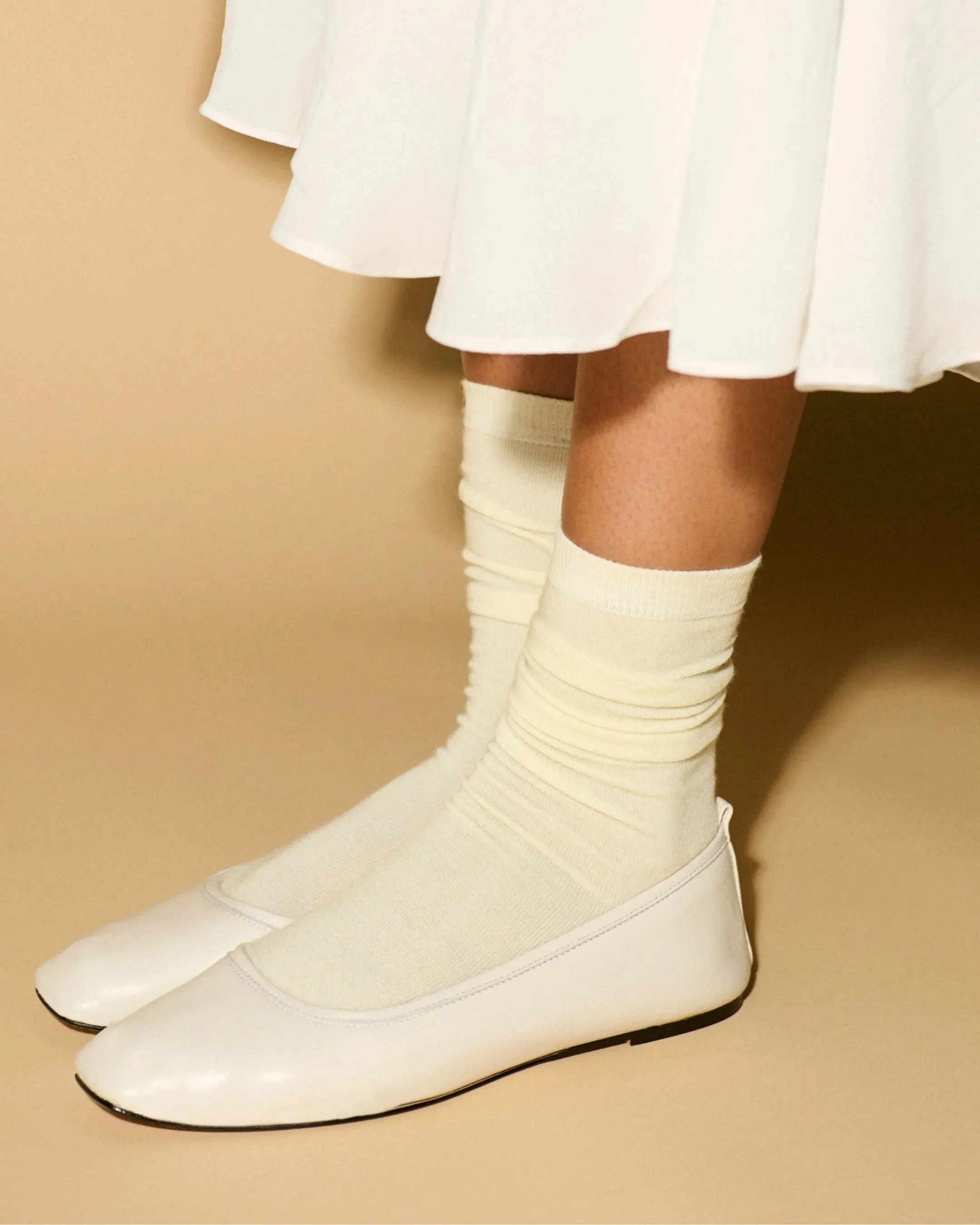 DEPARTMENT OF FINERY - Amelie Ballet Flat LATTE