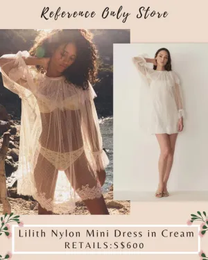 DN Lilith lace mini dress with inner slip