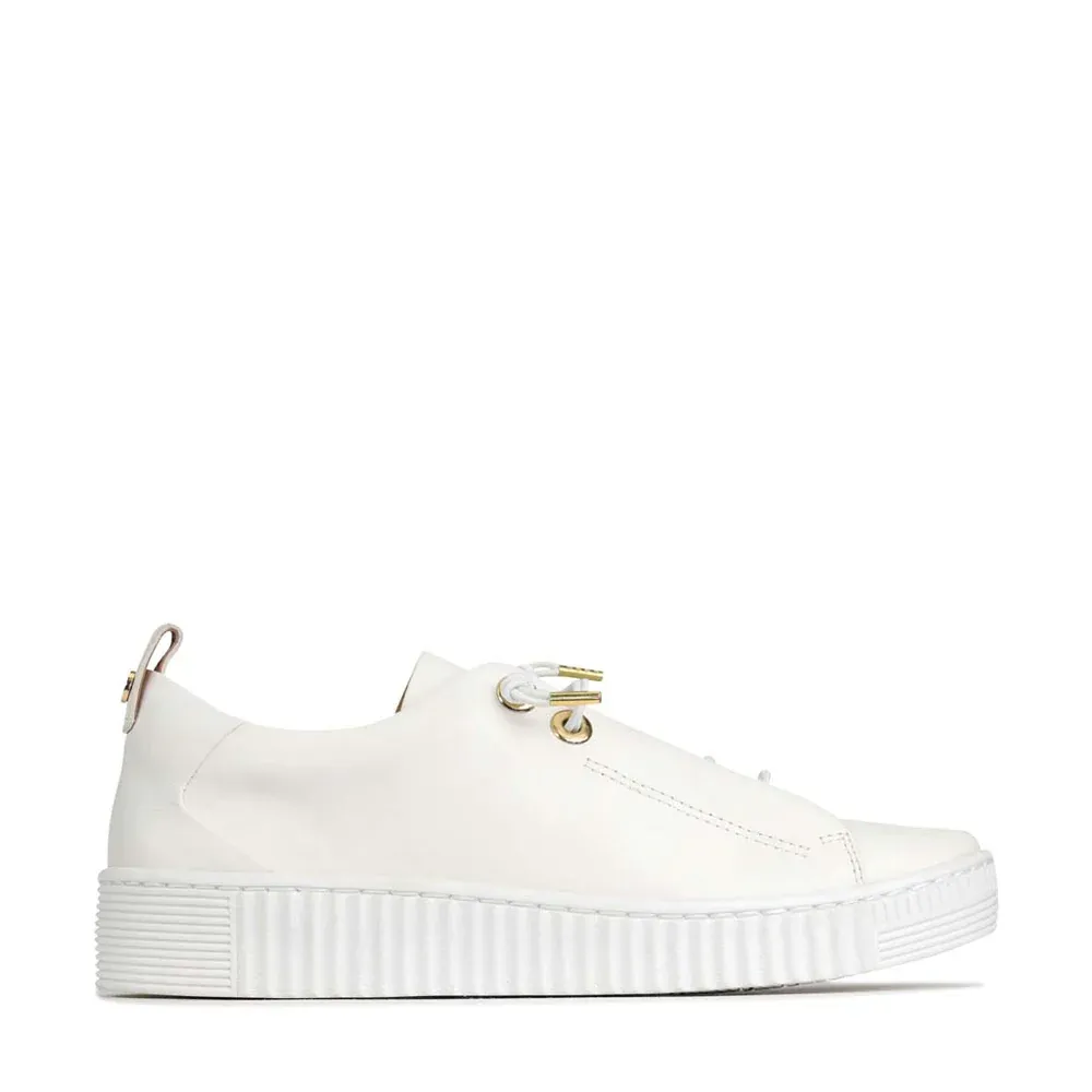 EOS Jool White Leather Sneaker