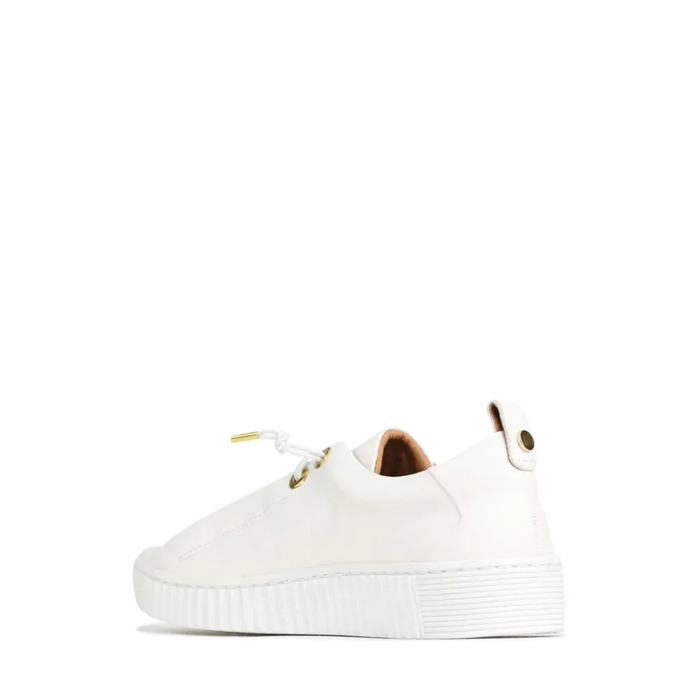 EOS Jool White Leather Sneaker