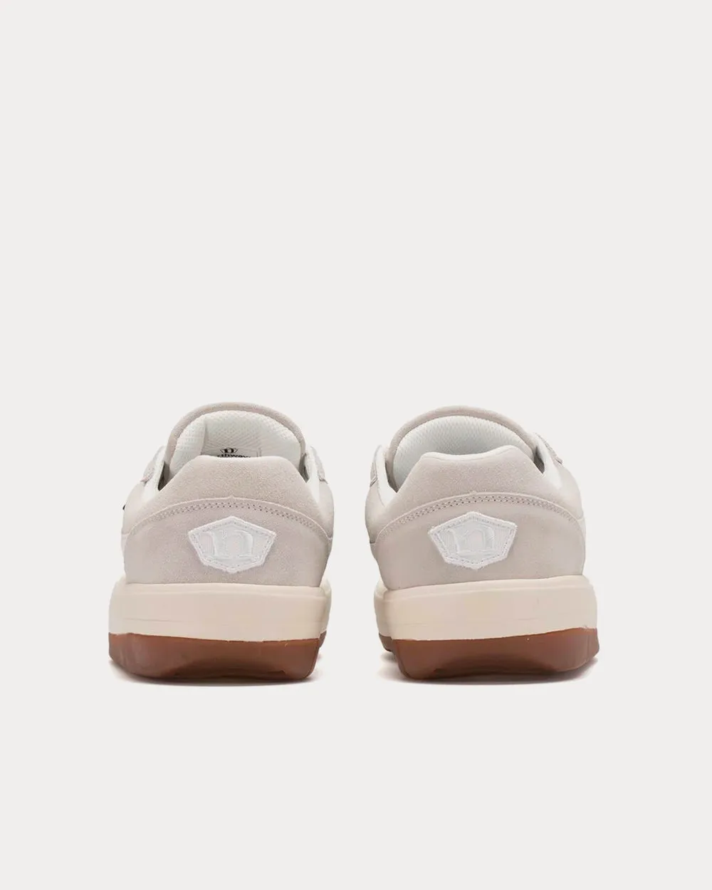 Espresso Suede White Low Top Sneakers