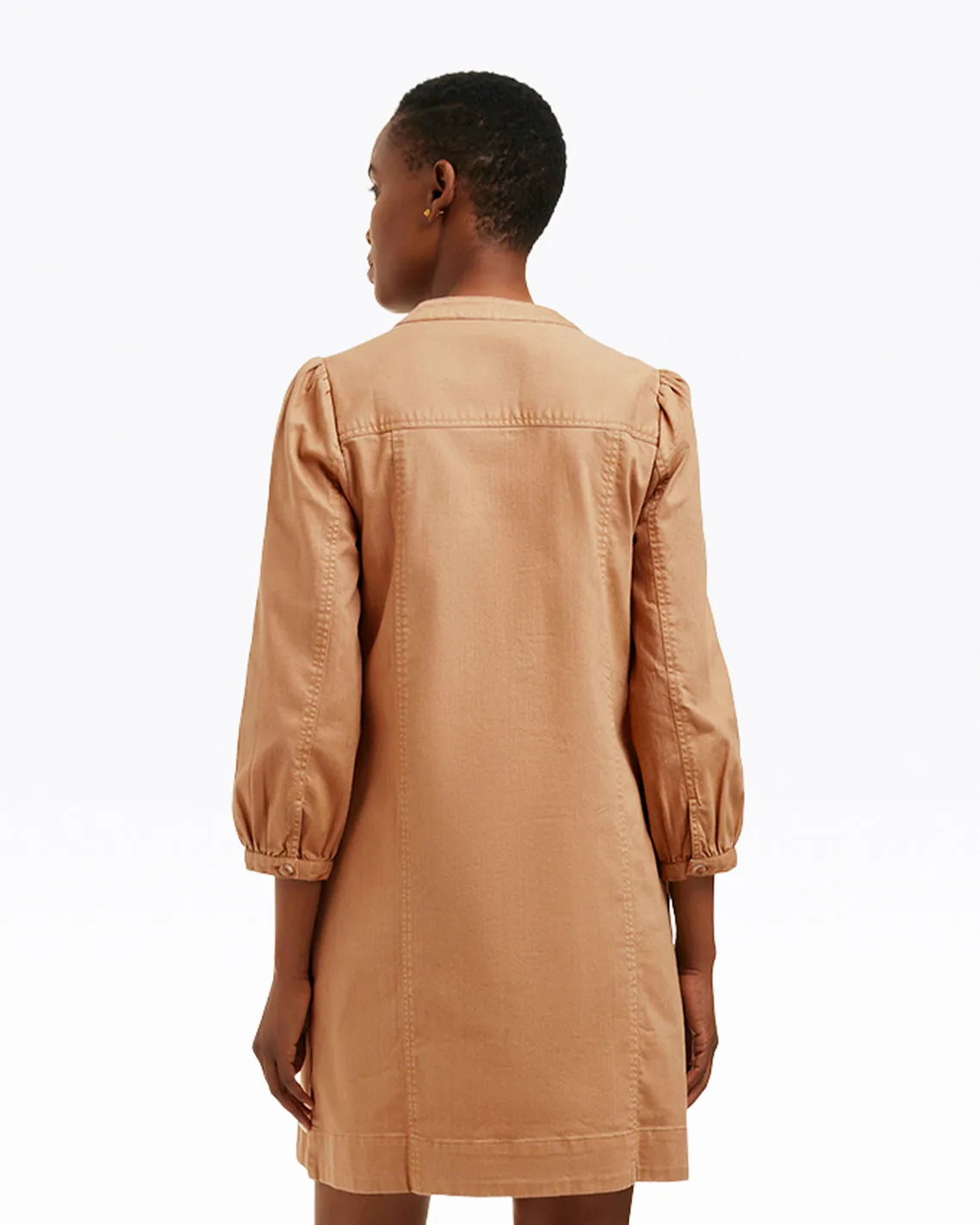 Felicity Popover Shift Dress in Croissant