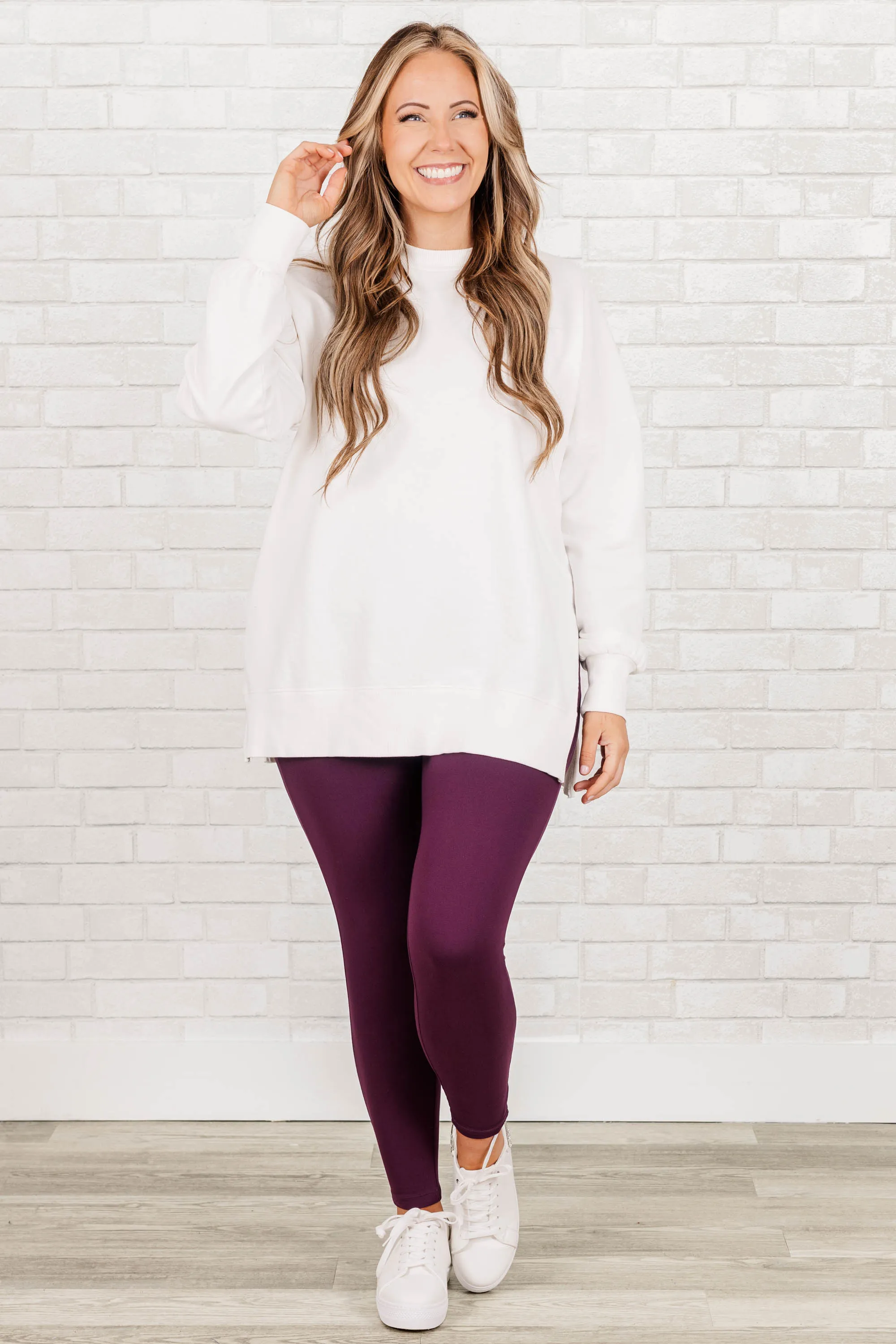 First Place Leggings, Eggplant