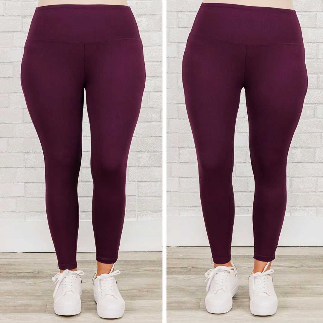 First Place Leggings, Eggplant