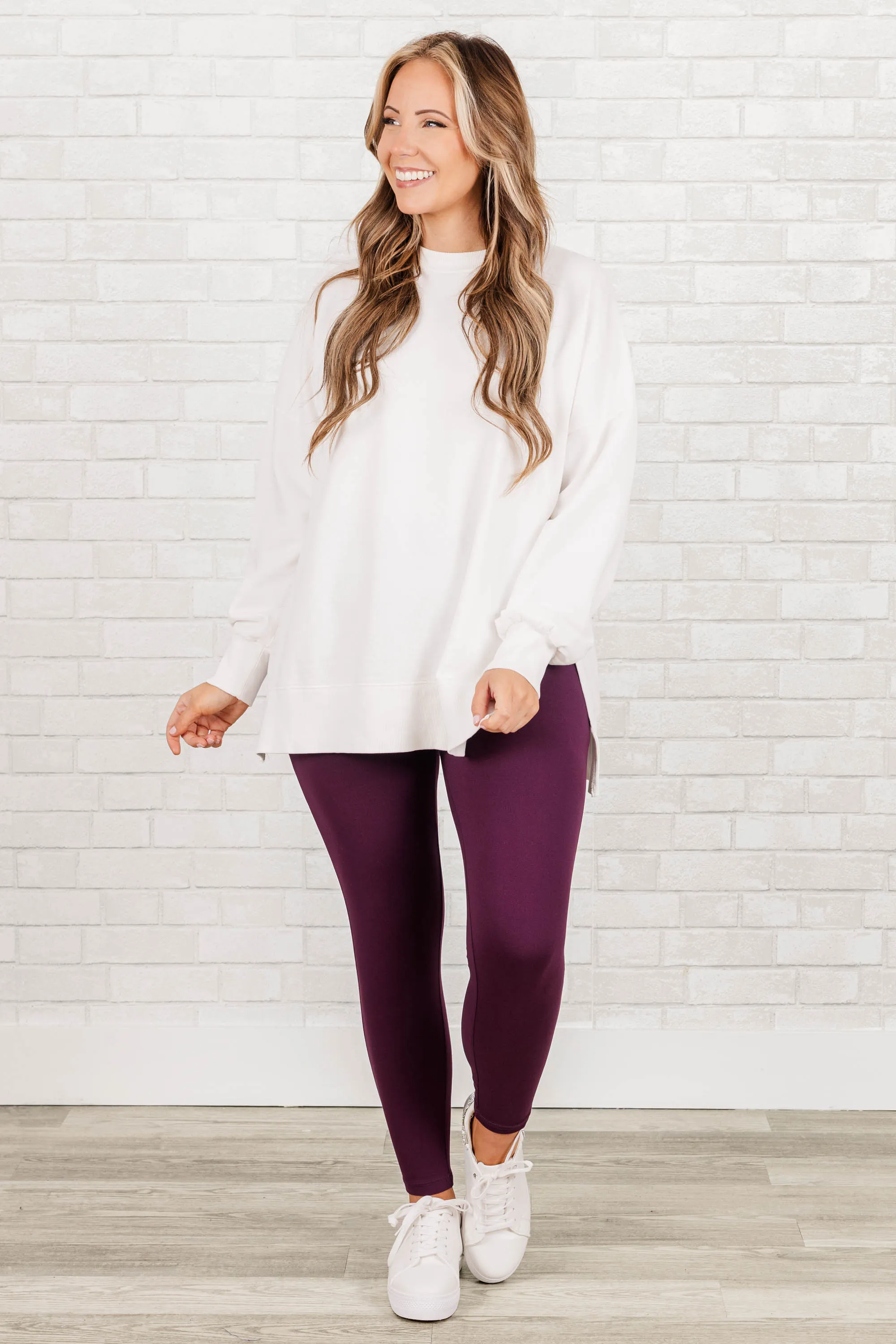 First Place Leggings, Eggplant