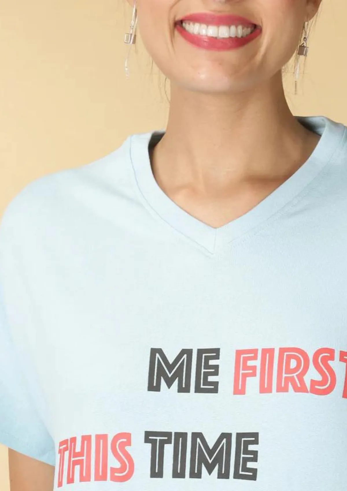 Fleece T-Shirt (Blue)