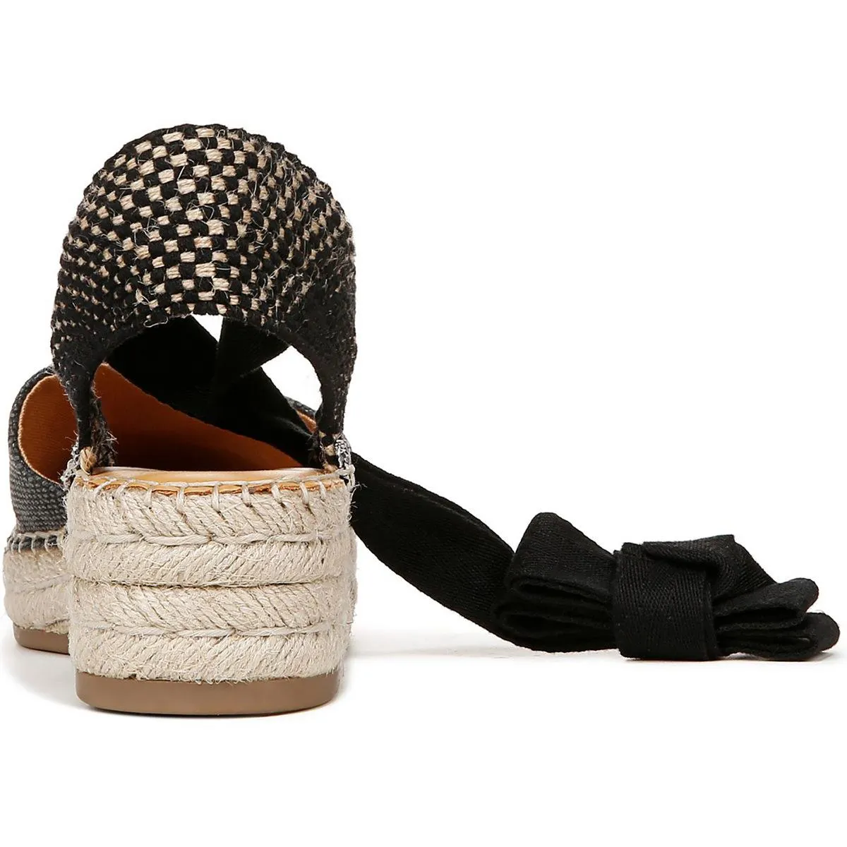 Franco Sarto Womens Britney Canvas Woven Espadrilles