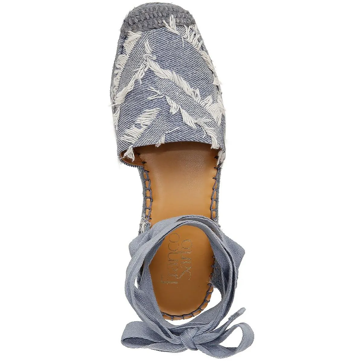 Franco Sarto Womens Britney Canvas Woven Espadrilles