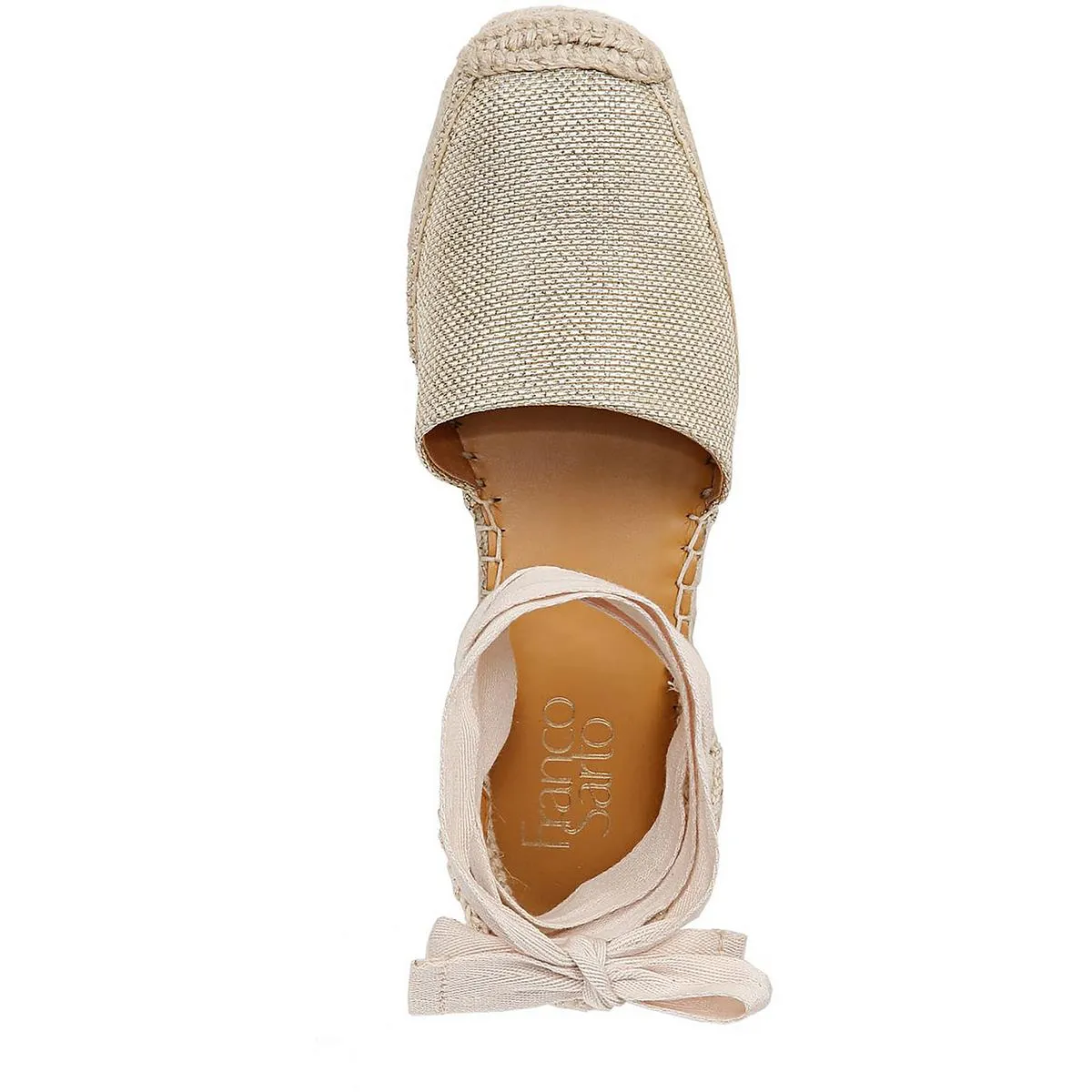 Franco Sarto Womens Britney Canvas Woven Espadrilles