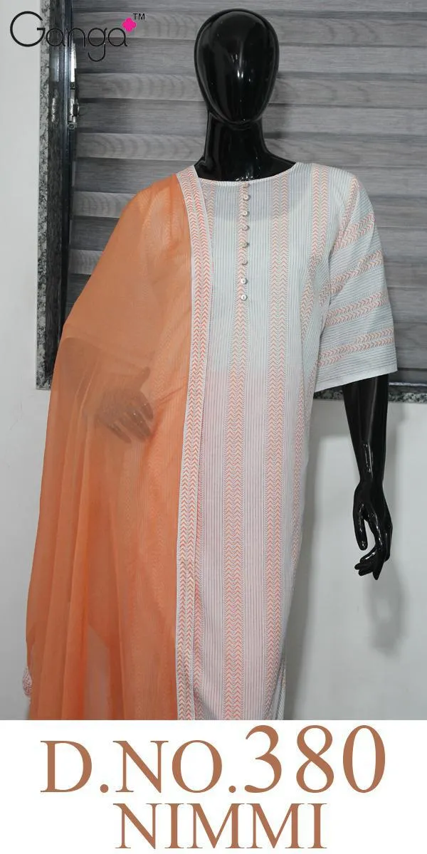 Ganga Suits Nimmi Cotton Printed Button Work Casual Wear Suits