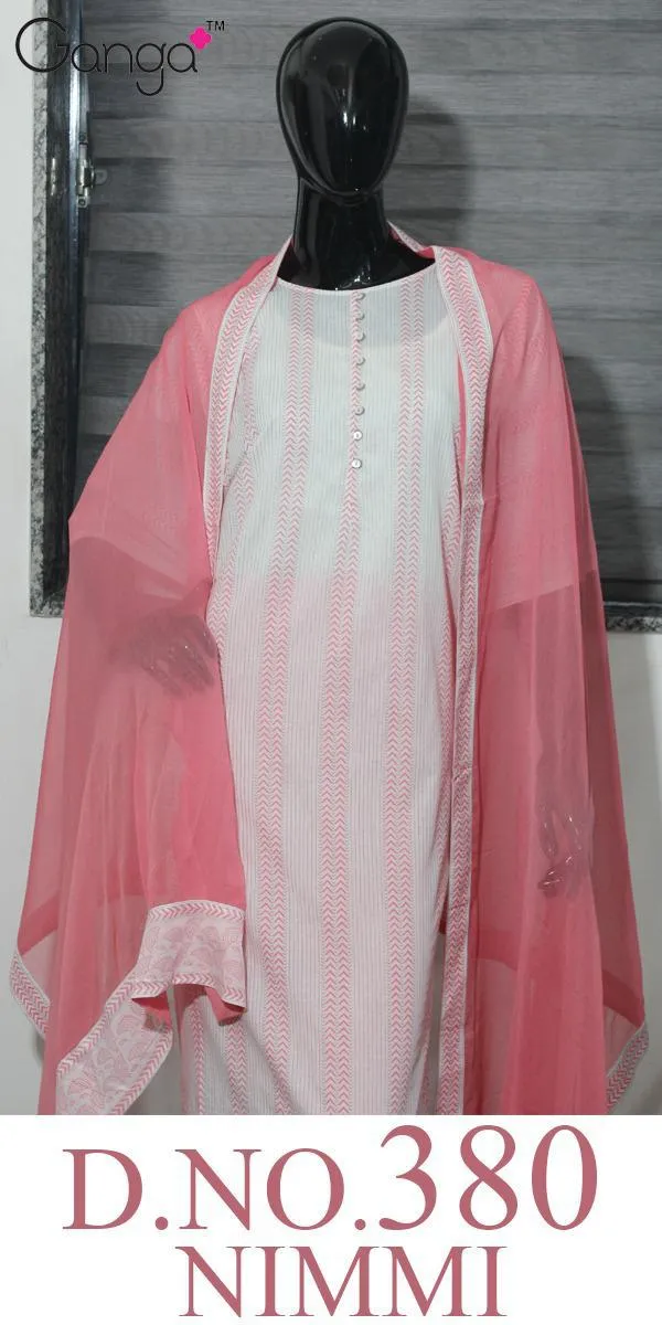 Ganga Suits Nimmi Cotton Printed Button Work Casual Wear Suits