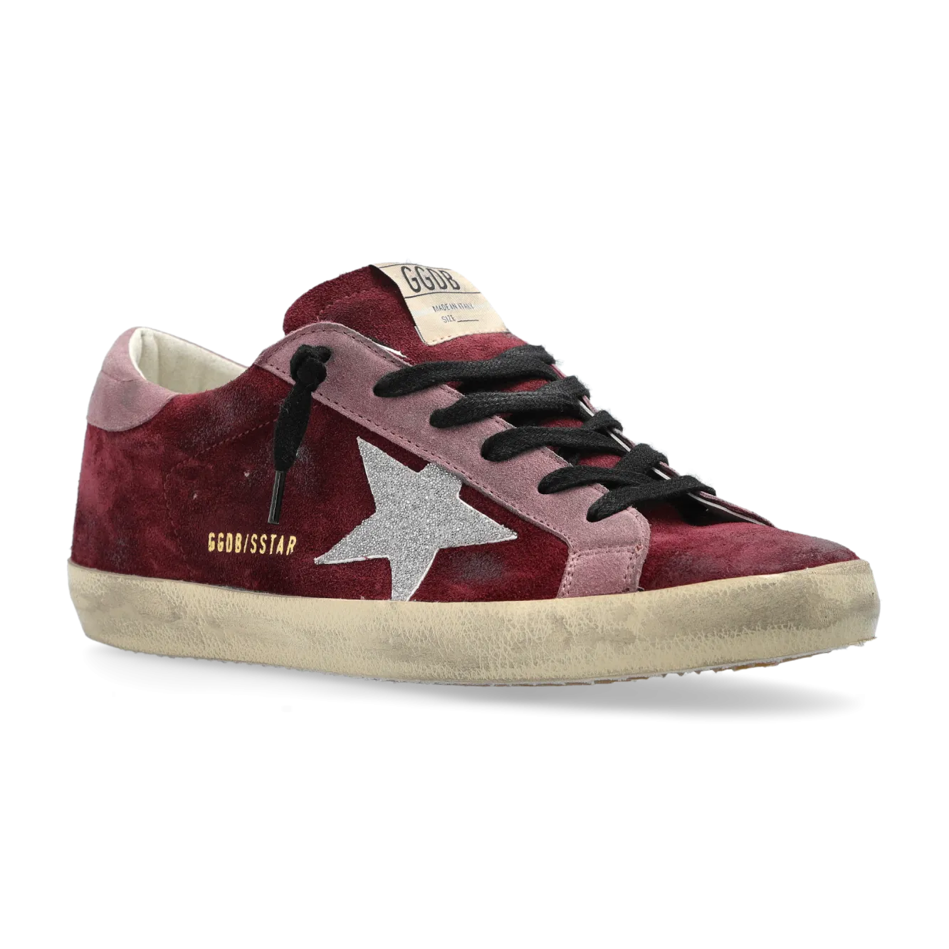Golden Goose BURGUNDY Sneakers Super-Star