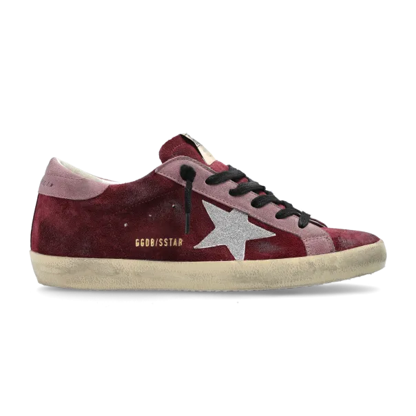 Golden Goose BURGUNDY Sneakers Super-Star