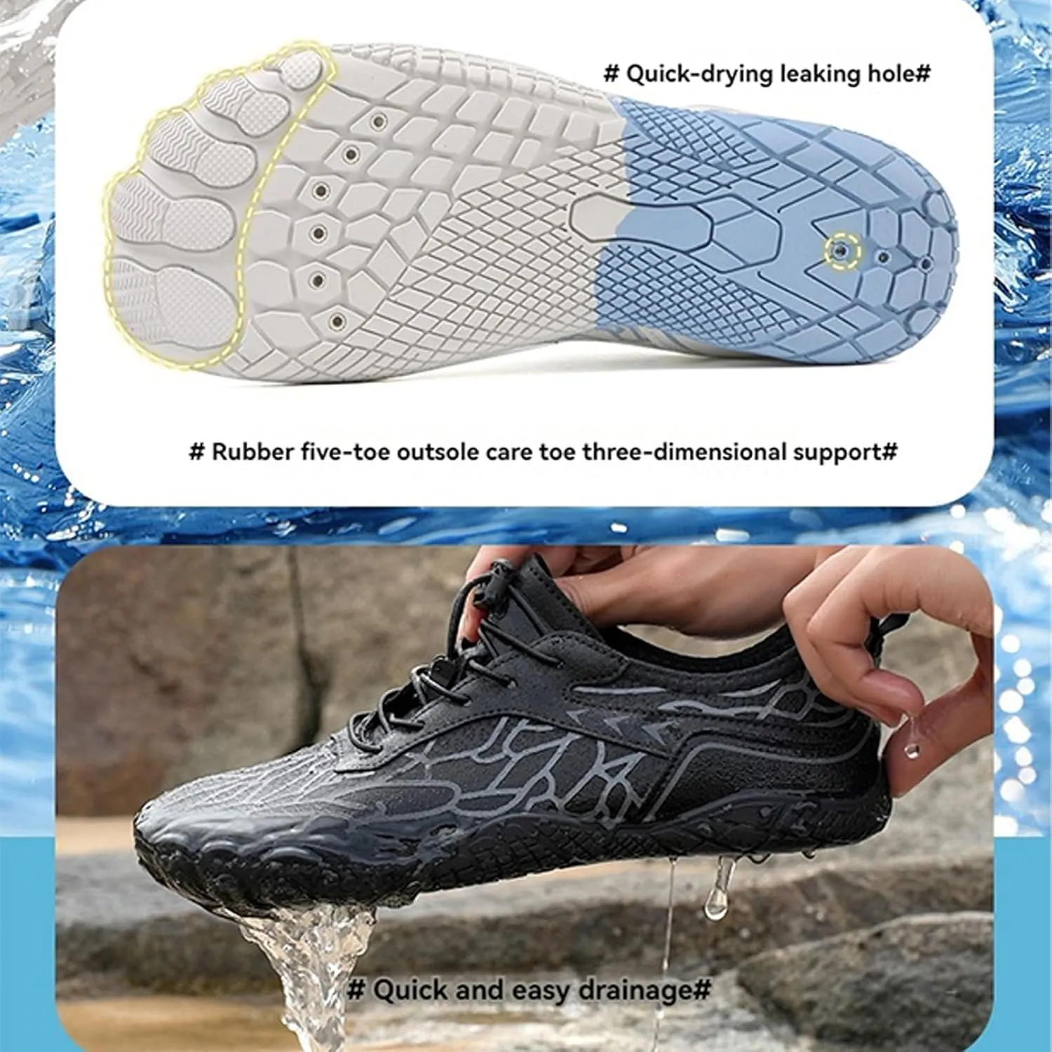 Hike Barefoot Shoes for Women and Men - Pro Wide Toe Box, Healthy & Non-Slip Unisex Athletic Outdoor Hiking Footwear