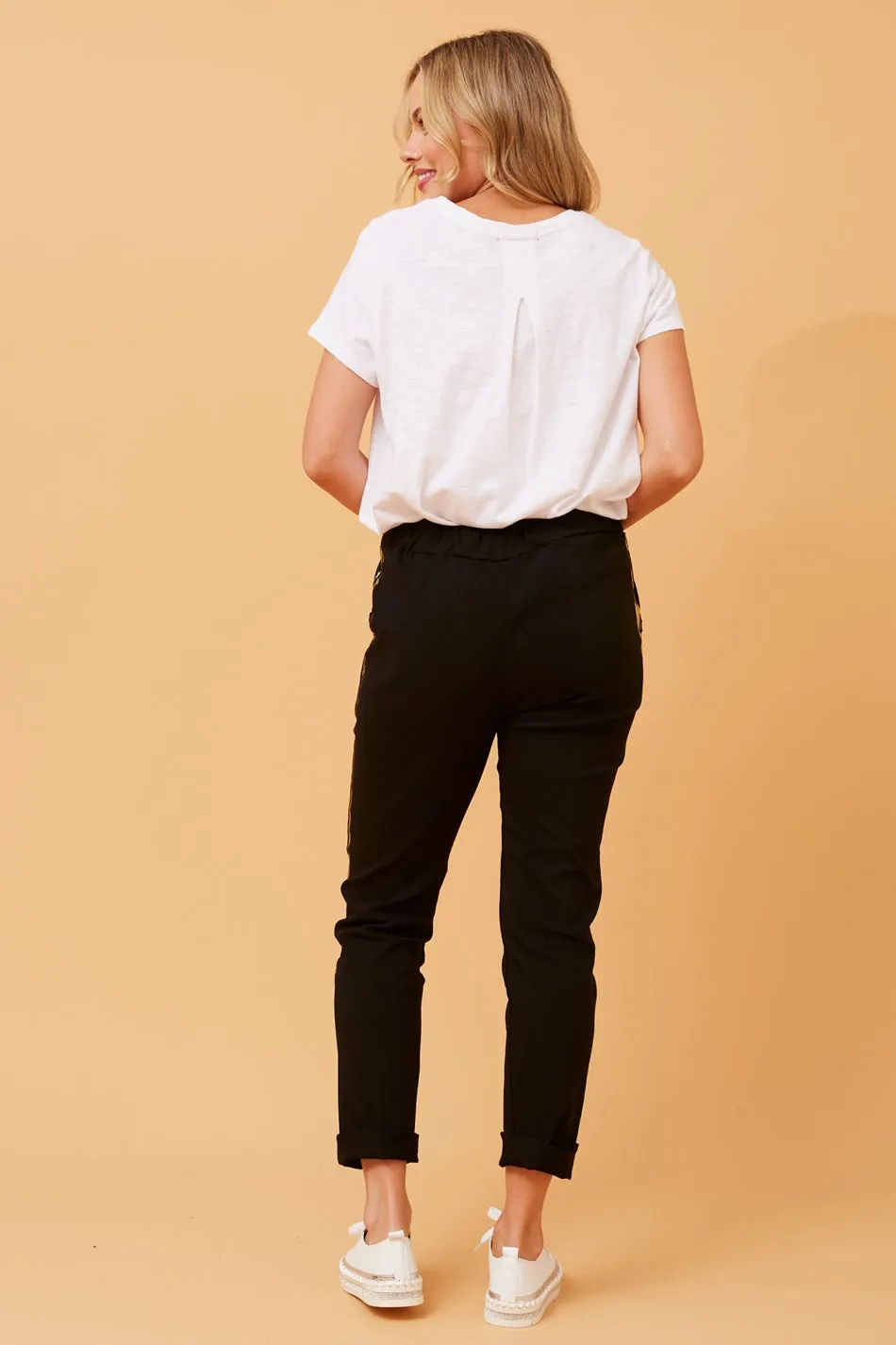 JANJA FOIL PRINT JOGGER PANTS