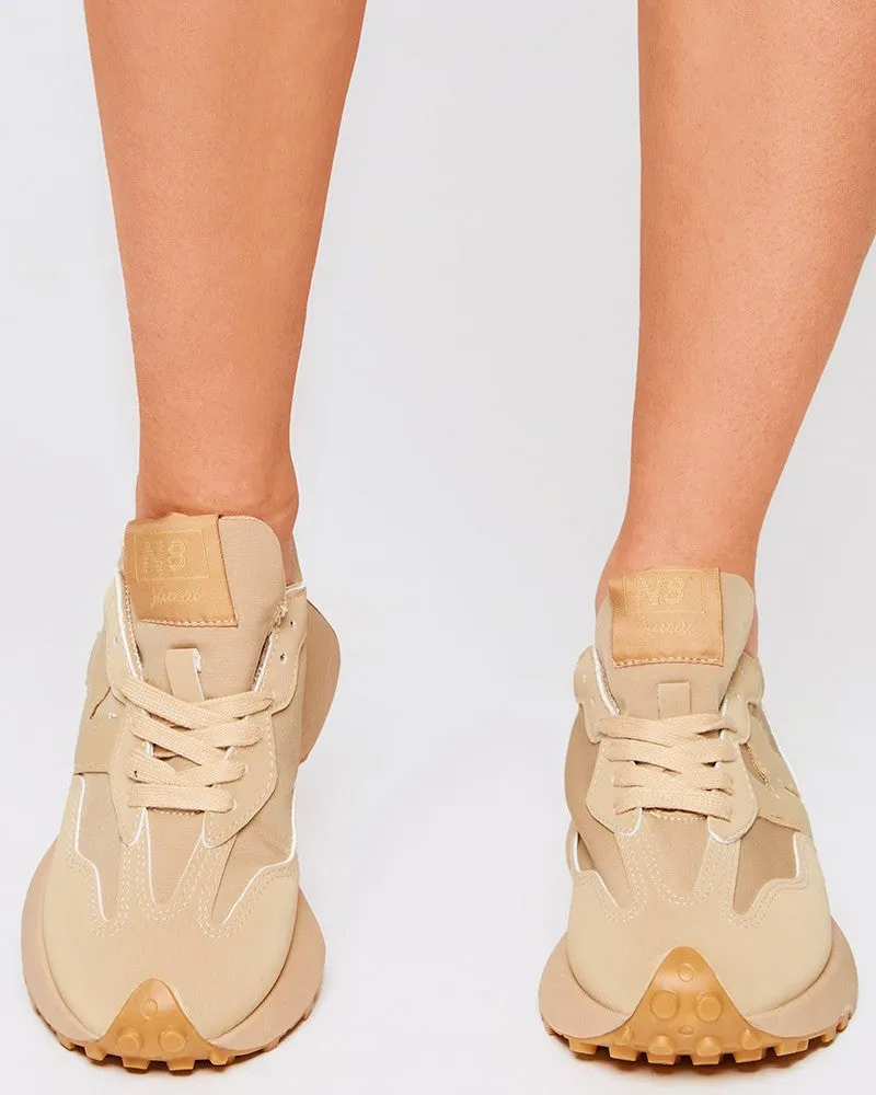 Lace up Suede Muffin Sneakers