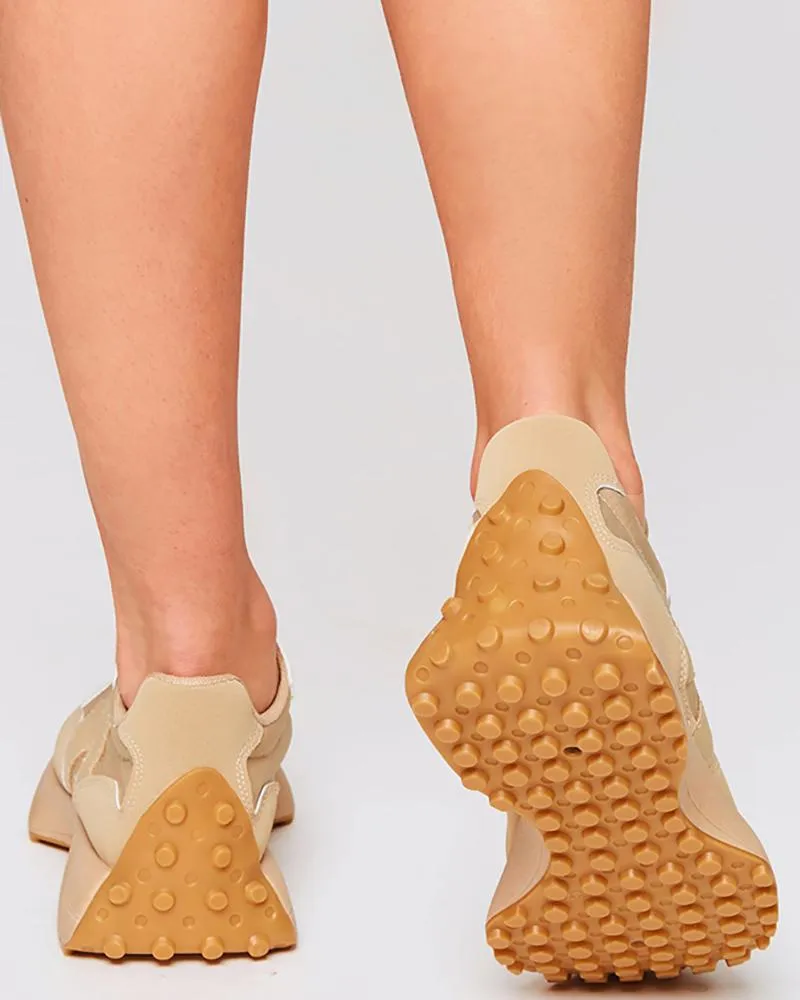 Lace up Suede Muffin Sneakers
