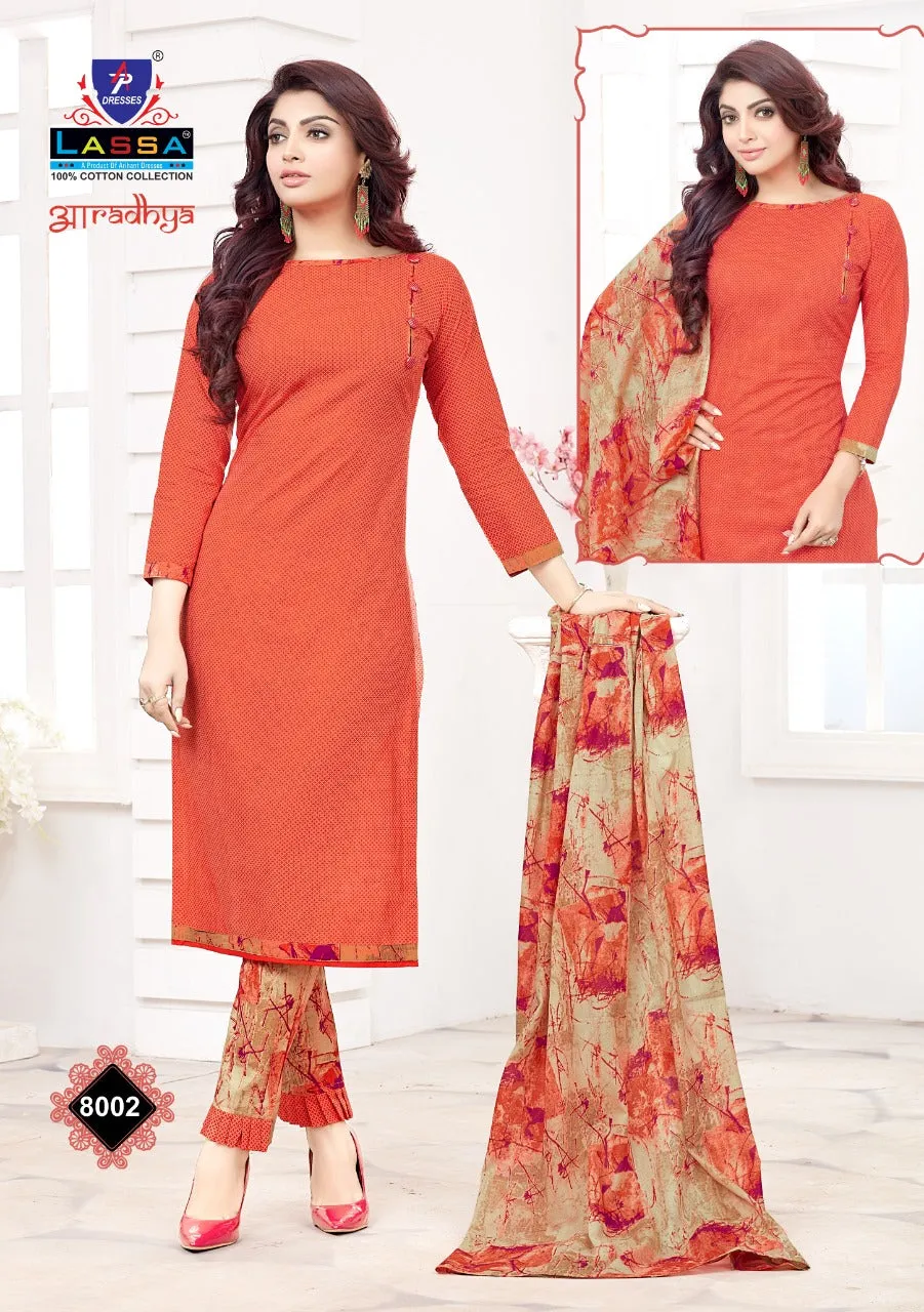 Lassa Presents Aaradhya Vol 8 Cotton Casual Wear Salwar Suits