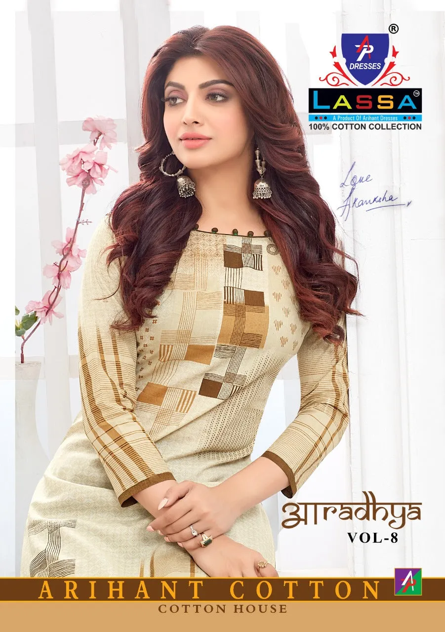 Lassa Presents Aaradhya Vol 8 Cotton Casual Wear Salwar Suits