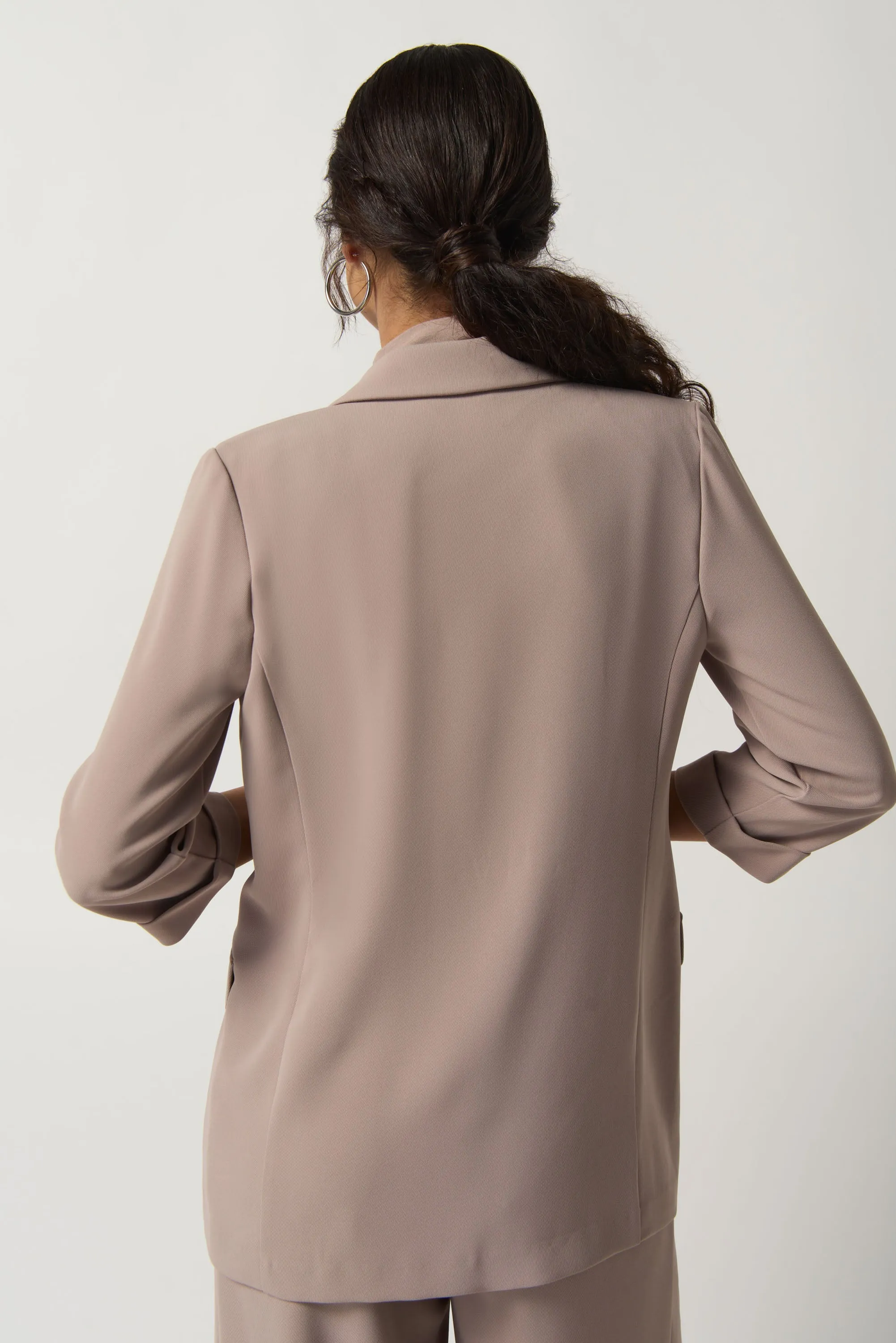 Latte Notched Collar Blazer