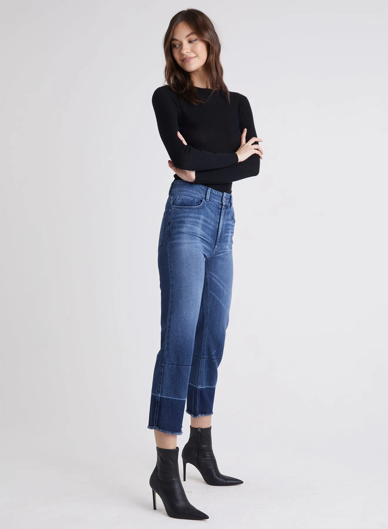 Lennon Straight Leg Jeans - Half Moon Wash