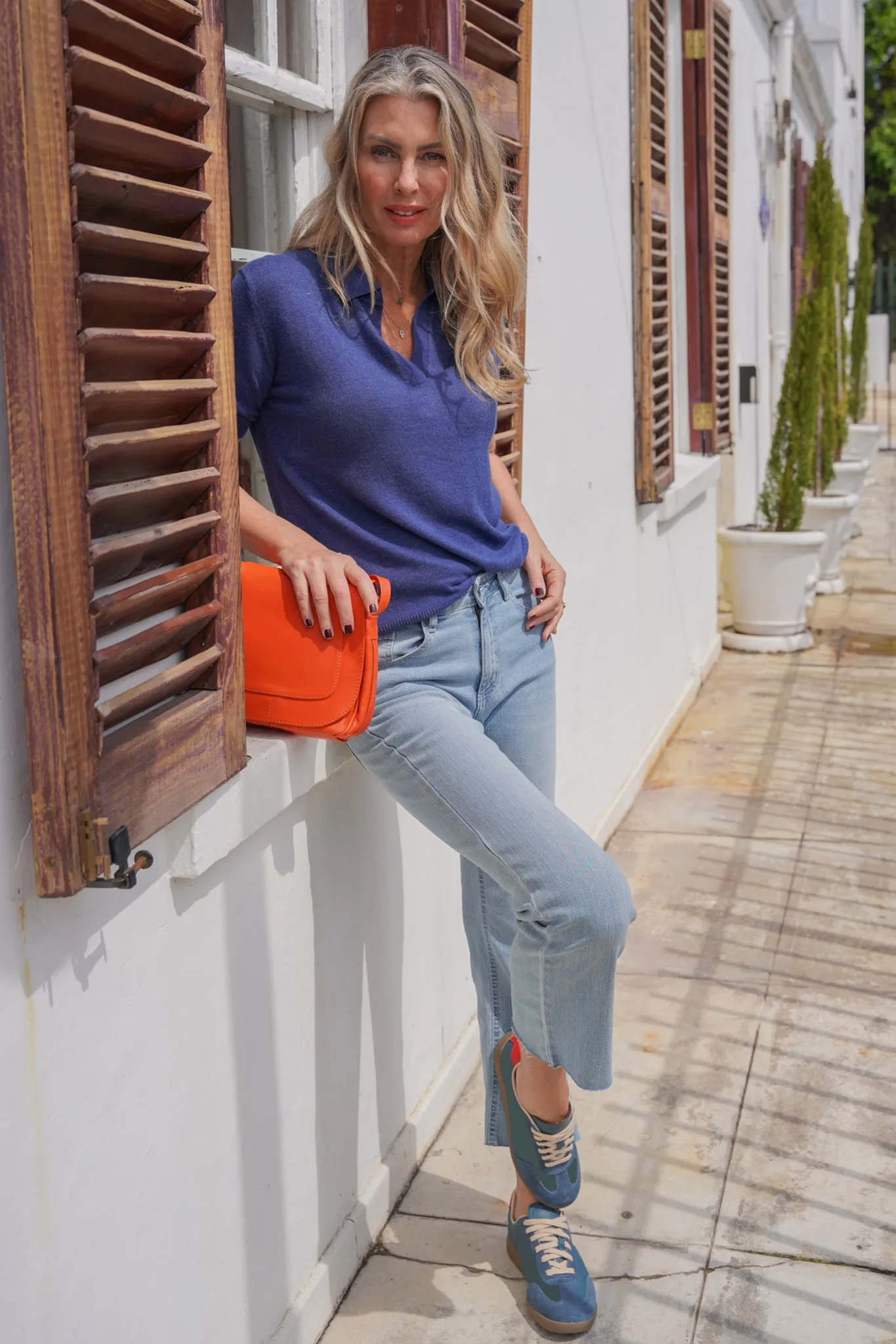 Light Blue Cropped Vintage