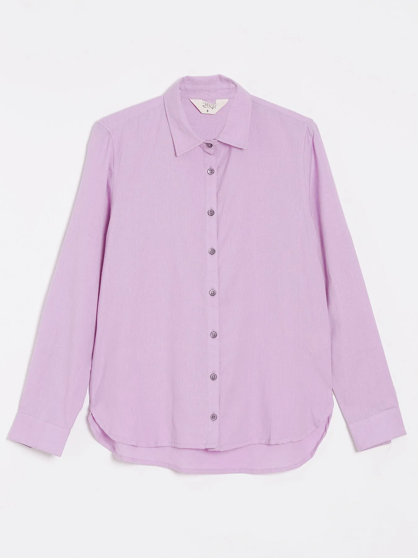 Lilac Airy-Linen Shirt