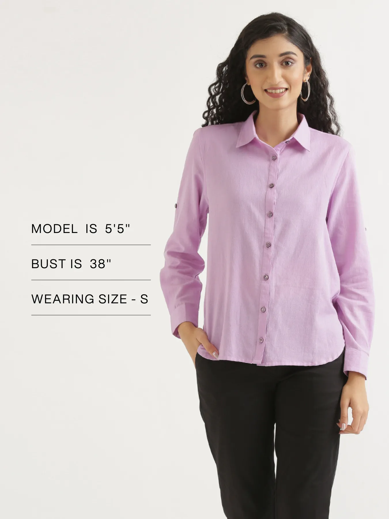 Lilac Airy-Linen Shirt