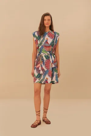MACAW FLIGHT PINK MINI DRESS