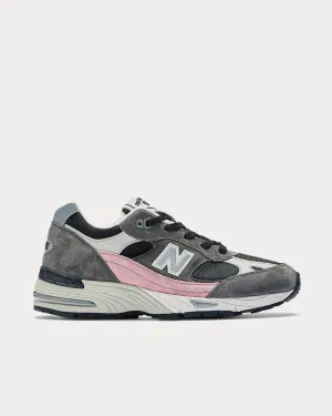 Made in UK 991 Black with Grey Low Top Sneakers