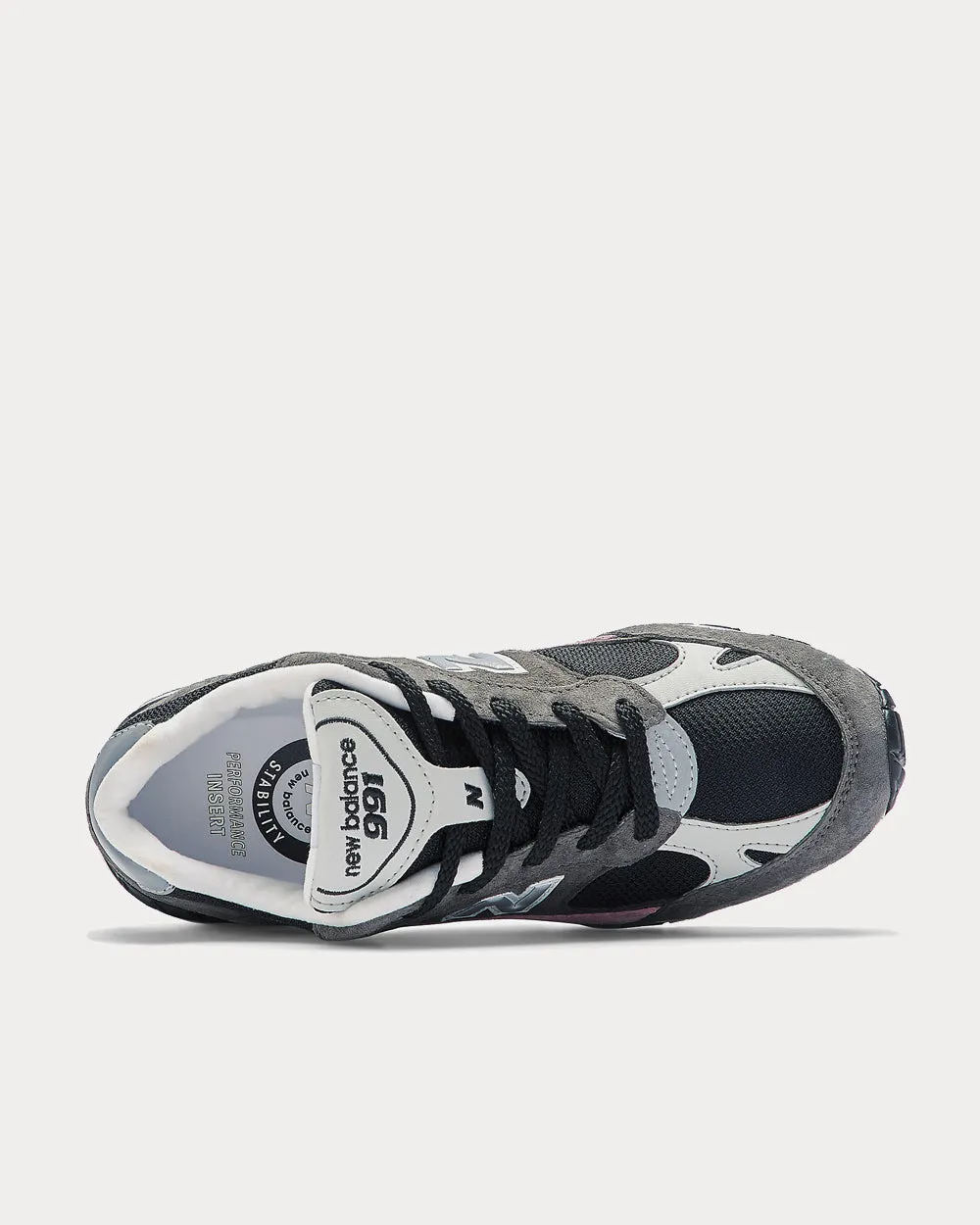 Made in UK 991 Black with Grey Low Top Sneakers