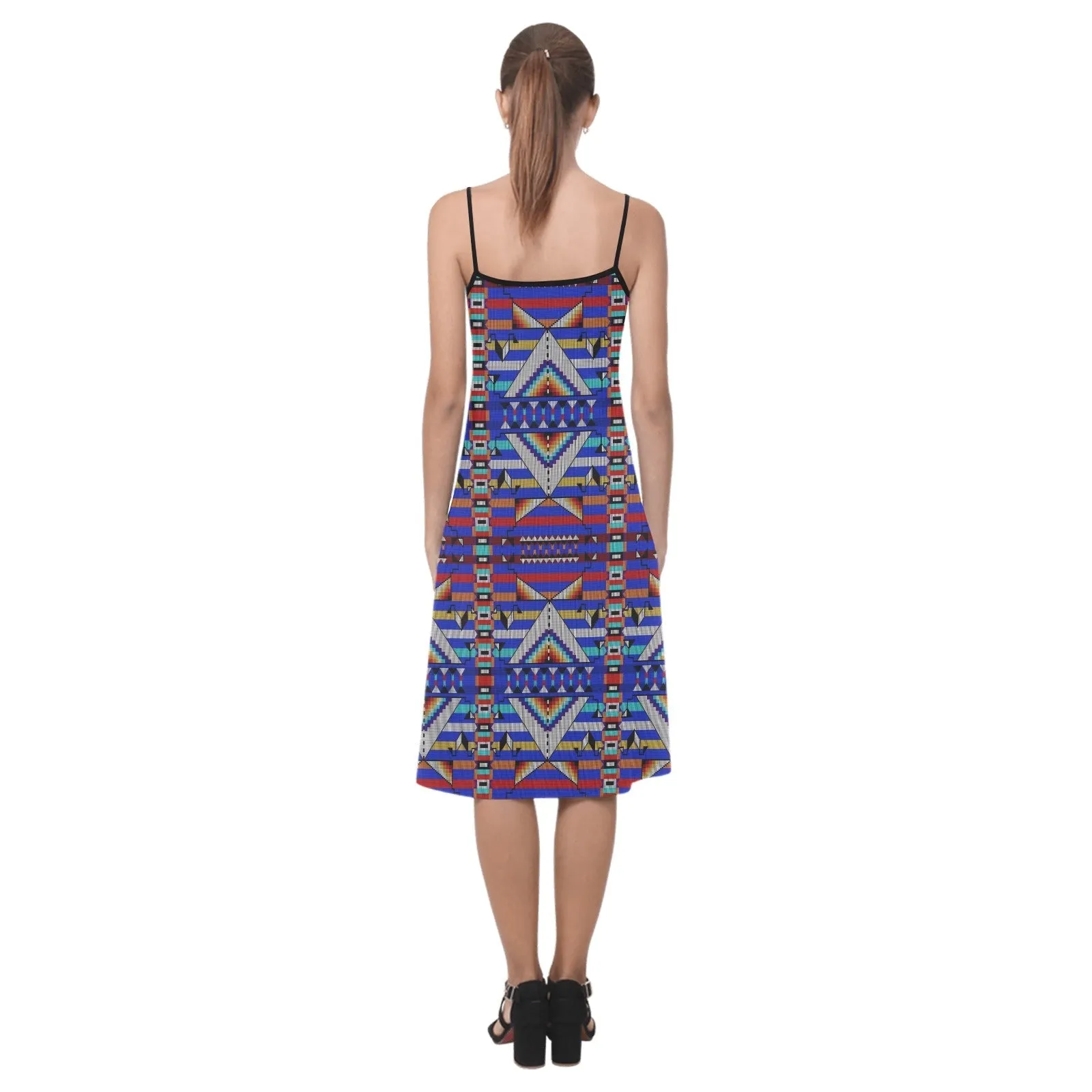 Medicine Blessing Blue Alcestis Slip Dress